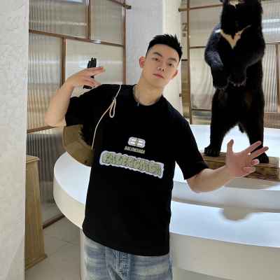 발렌시아가 더블B 프린팅 티셔츠