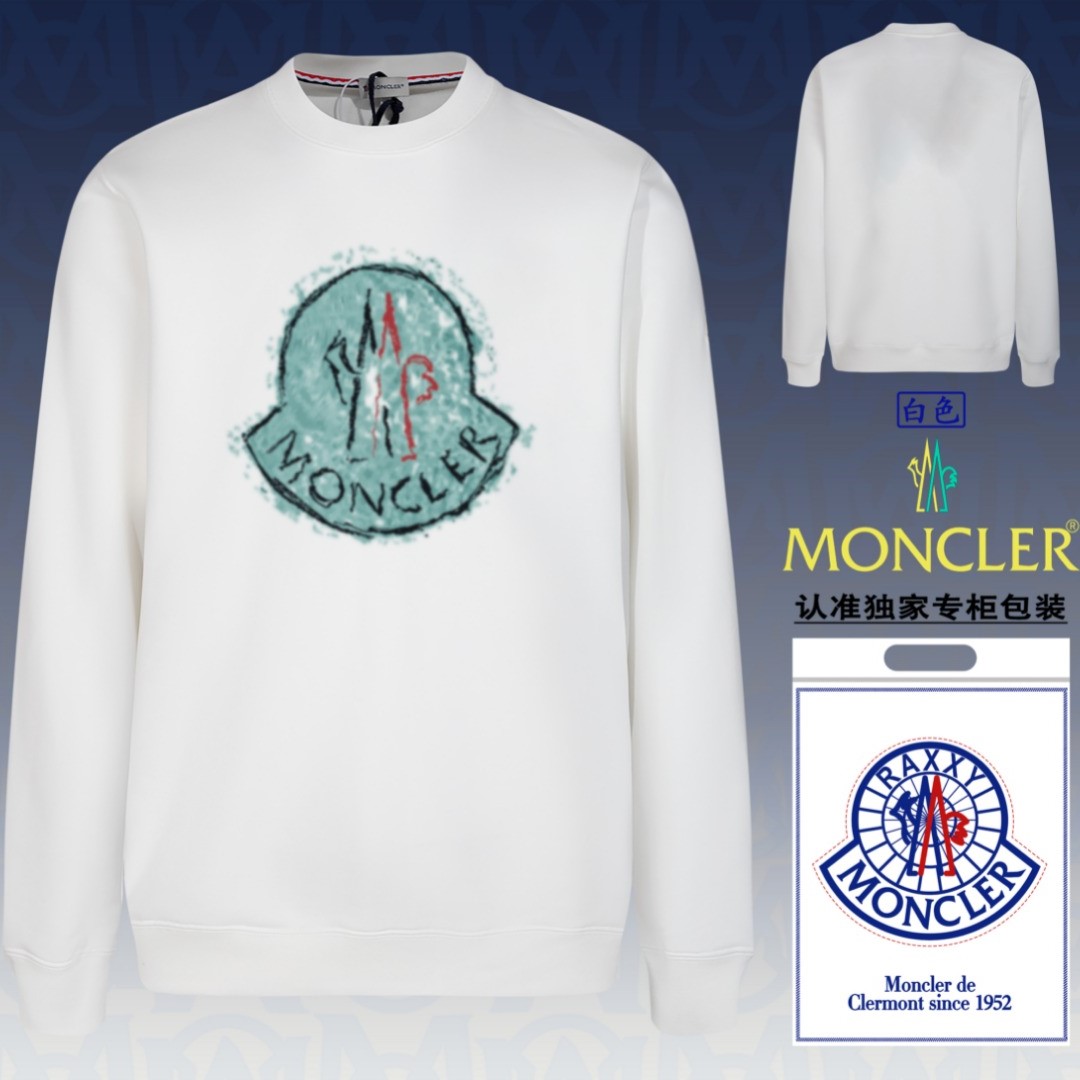 MONCLER 몽클레어 로고 코튼 스웨터셔츠