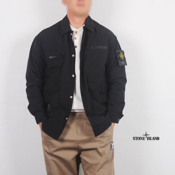 안감 누빔다운 셔츠자켓