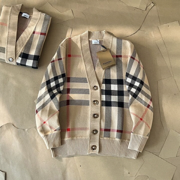 23FW 체크 울 블렌드 가디건 - 수입