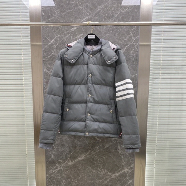 톰* 4선 완장 후드 패딩