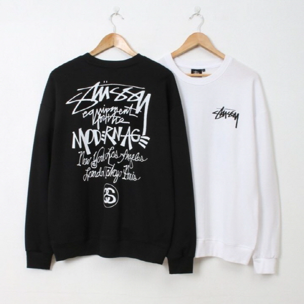 기모 모던에이지 루즈핏 맨투맨