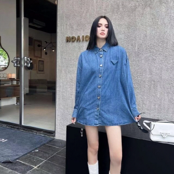 프** 데님셔츠 (여성)