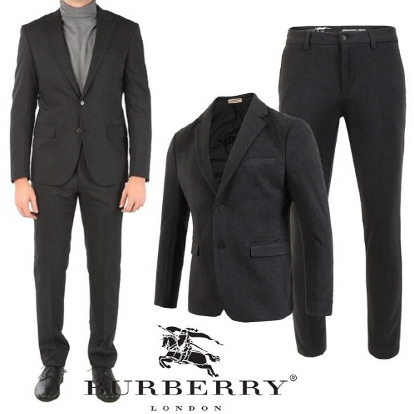 23FW 스틸로고 싱글 모직 슬림슈트