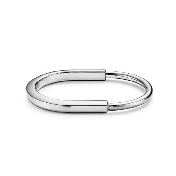 티** 락 뱅글 화이트