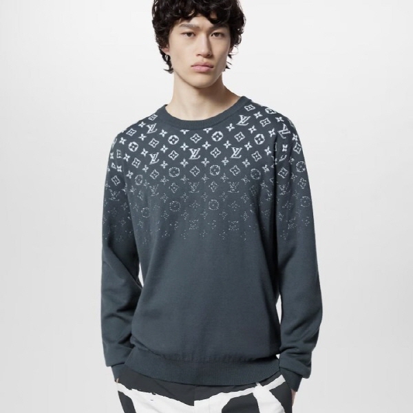 루* 23FW 모노그램 그래디언트 니트 - 수입 