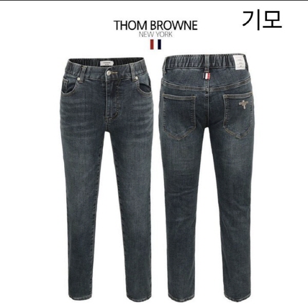 톰* 중청 니트본딩 슬림일자팬츠