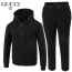 구* 23FW 블랙 자가드 후드집업 트레이닝 셋트 ☆기모 원단☆
