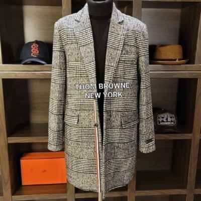 톰* 리미티드 브라운 라벨 texture 시그니쳐 글렌 삼선 뉴 하프 코트