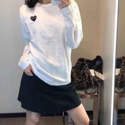꼼* 가르송 하트 긴팔티셔츠