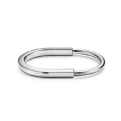 티** 락 뱅글 화이트